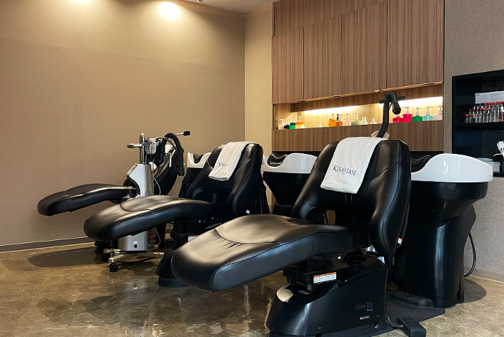 しづ子美容室 プレミアムサロン オリー:シャンプー台